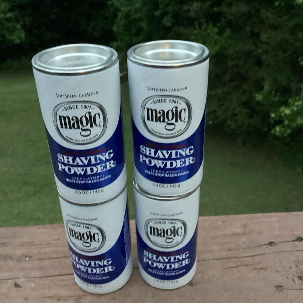 Magic Shaving Powder Regular Strength 5 oz  4 Pack HTF